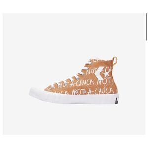 NEW Converse Mens Untitl3d Hi Top Golden Tan Lace Up Graphic Sneakers Shoes 10